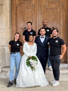 l'équipe de k&f shooting au mariage de ryane
